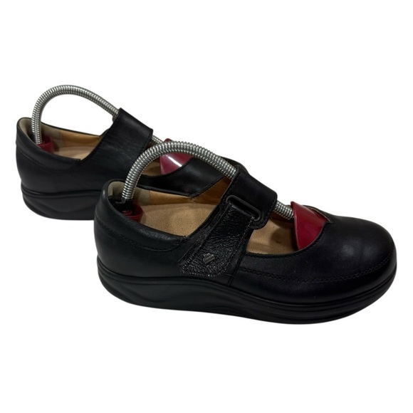 Finn Comfort Shoes - Finn Nashville Black Leather Comfort Mary Jane Womens Shoes US Sz6/EU Sz37